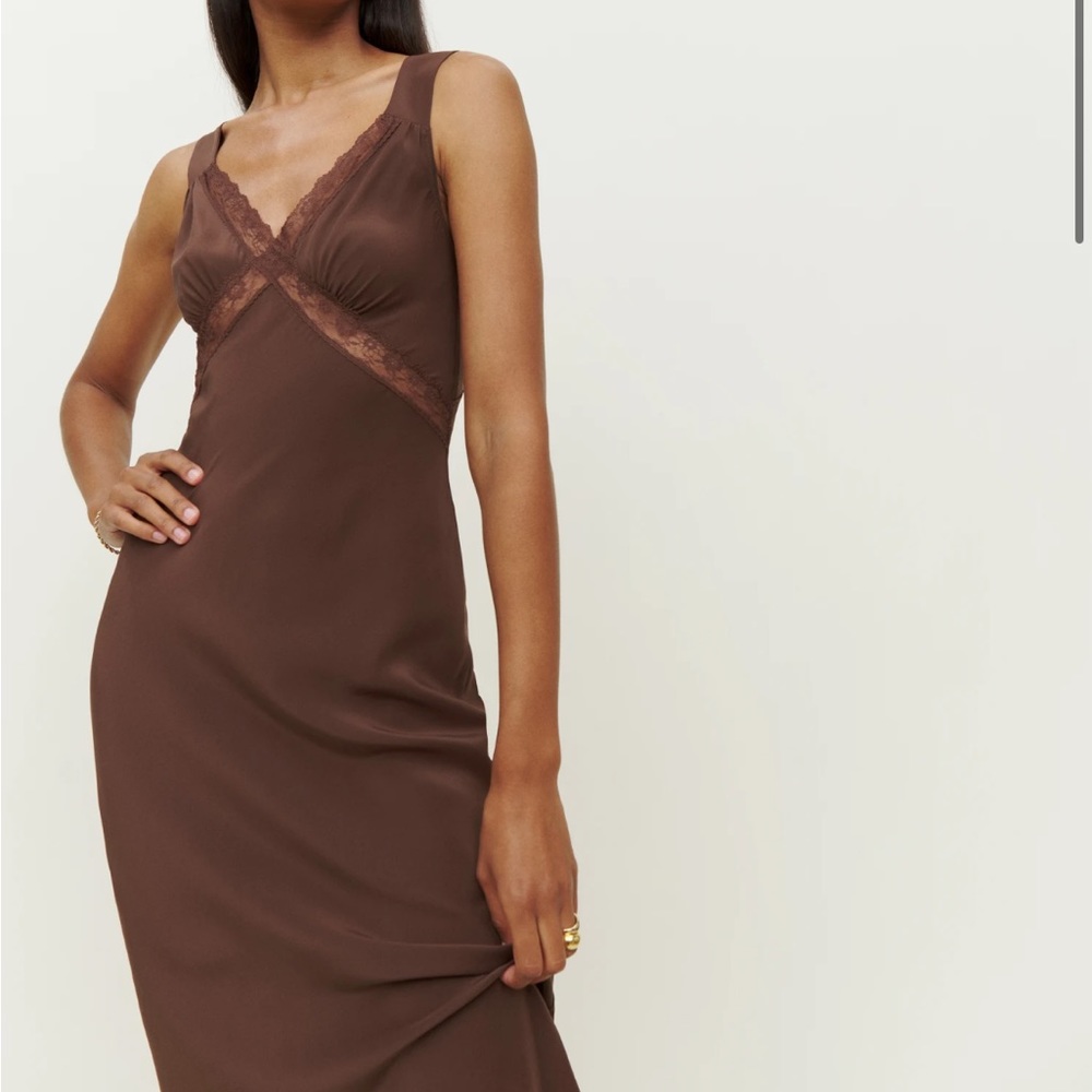 Reformation Petites Provence Silk Dress